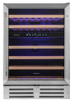 Винный шкаф Temptech Premium WPQ60DCS нерж. сталь 