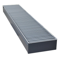 Внутрипольный конвектор длиной 2,1 м - 3 м КЗТО Бриз 260x100x2500