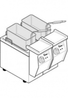 Фритюрница tecnoinox FR4+4/3 122274 80213
