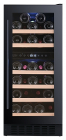 Винный шкаф Temptech Prestige PRESQ38DB двухзонный черный 