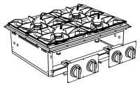 Плита газовая встраиваемая Apach SLDIG7RG8