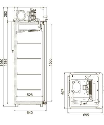 Холодильный шкаф Polair CM105-Sm