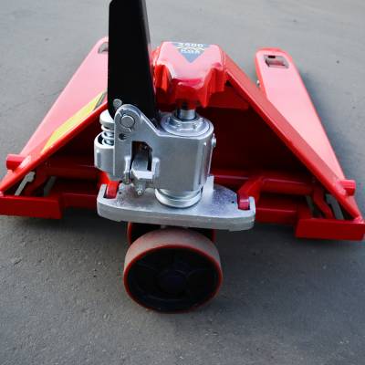 Широковильная гидравлическая тележка OX25-PU115(W850) OXLIFT 