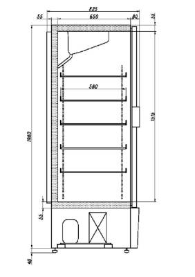 Холодильный шкаф Ариада Рапсодия R750MX (нерж.)