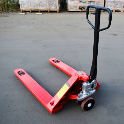 Широковильная гидравлическая тележка OX25-PU115(W850) OXLIFT 