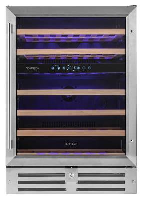 Винный шкаф Temptech Premium WPQ60DCS нерж. сталь